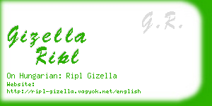 gizella ripl business card